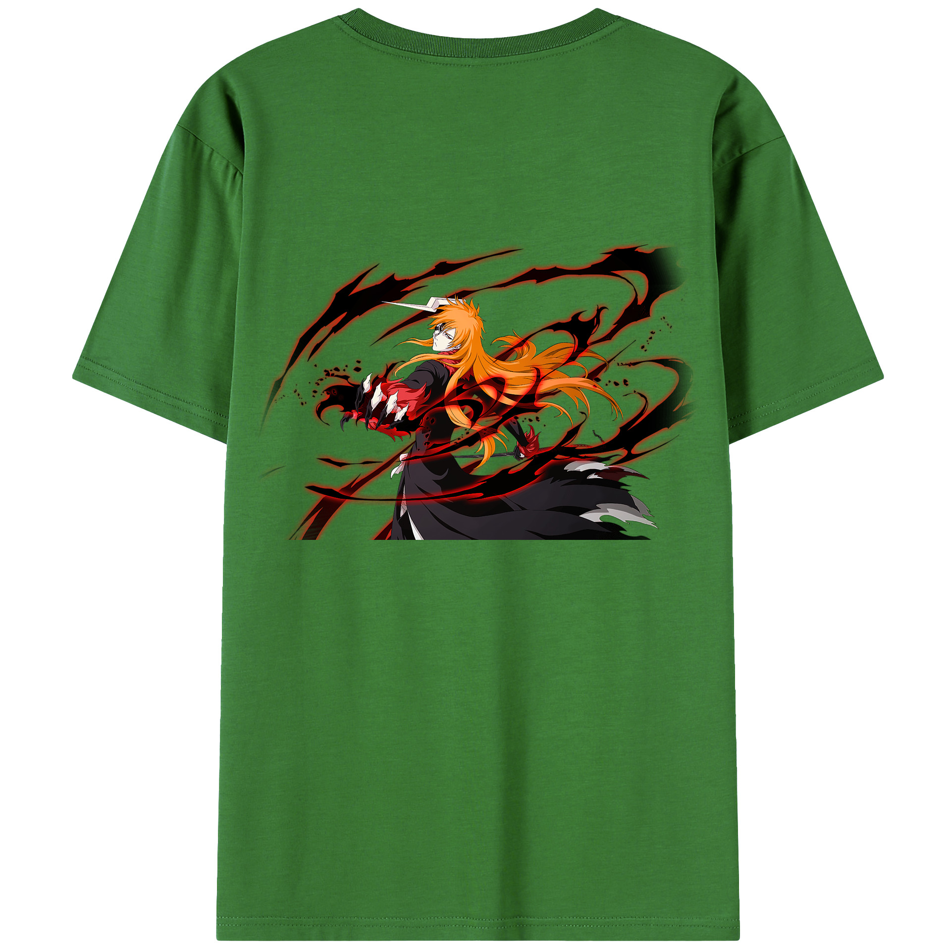 （画像用） ブリーチ 黒崎一護（くろさき いちご）BLEACH Kurosaki Ichigo レディース半袖Tシャツ(バックプリント)